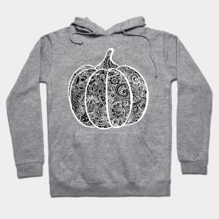 Pumpkin Zentangle - White Hoodie